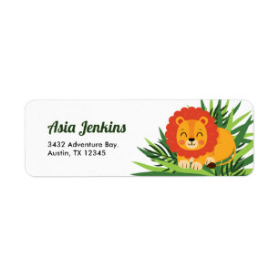 Adorable Jungle Safari Animal Lion