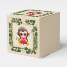 Adorable Jungle Valentine Monkey