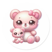 Adorable Kawaii Bear Stickers: Cuteness Overload