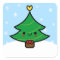 Adorable Kawaii Cartoon Christmas Tree Sticker