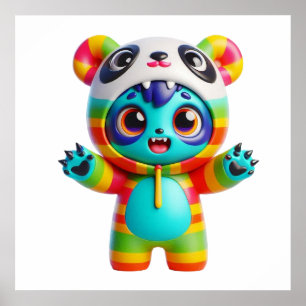 Adorable Kawaii Doll Poster for Cute Cosy Wall Dec