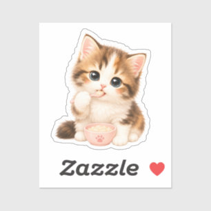 Adorable Kawaii Kitten Sticker