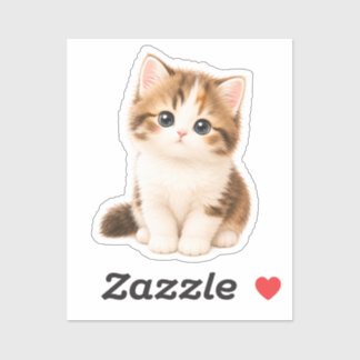 Adorable Kawaii Kitten Sticker