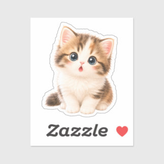 Adorable Kawaii Kitten Sticker