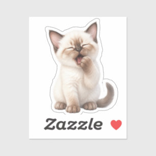Adorable Kawaii Kitten Sticker