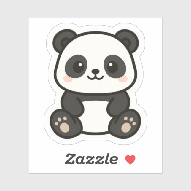  Adorable Kawaii Panda Cartoon Sticker (Sheet)