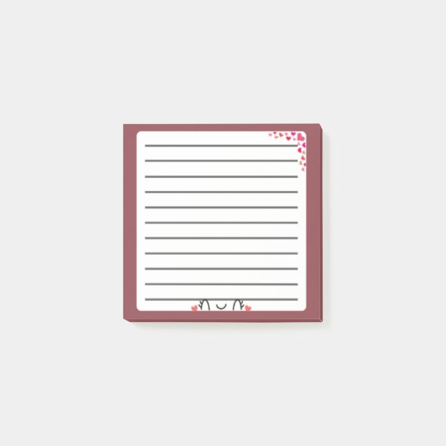 Adorable Kawaii Post-It Note: Delightful Digital  Notes (Front)