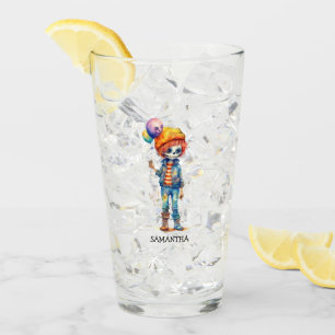 Adorable Kid Zombie - Cute Halloween (2) Glass