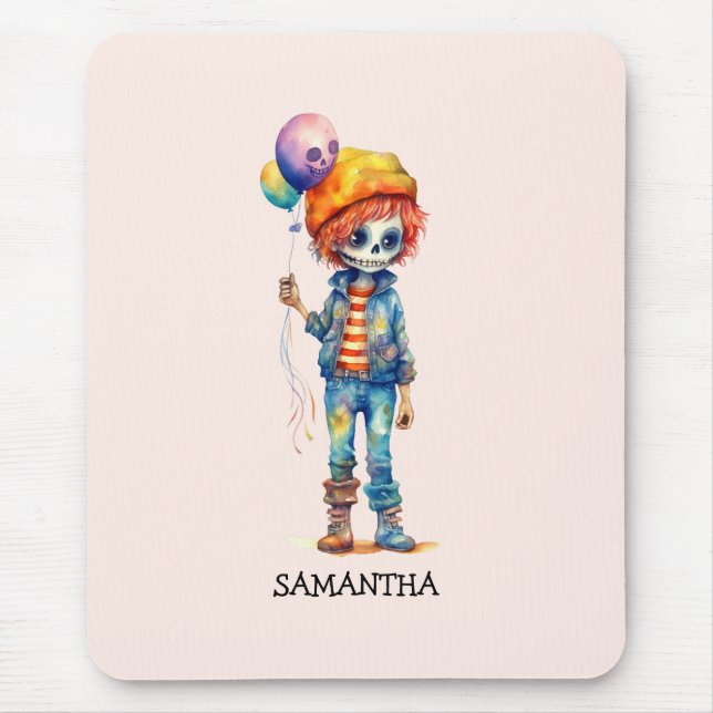 Adorable Kid Zombie - Cute Halloween (2) Mouse Pad (Front)