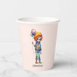 Adorable Kid Zombie - Cute Halloween (2) Paper Cups
