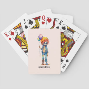 Adorable Kid Zombie - Cute Halloween (2) Playing Cards