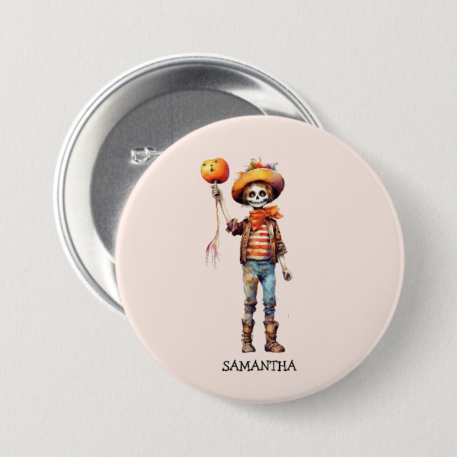 Adorable Kid Zombie - Cute Halloween (3) 7.5 Cm Round Badge (Front & Back)