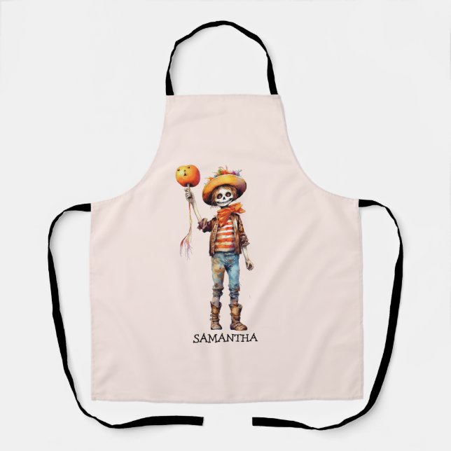 Adorable Kid Zombie - Cute Halloween (3) Apron (Front)