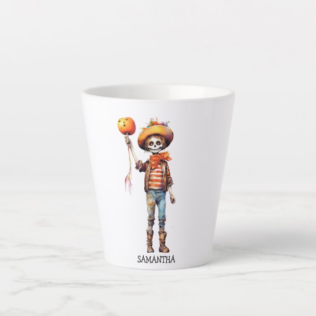Adorable Kid Zombie - Cute Halloween (3) Latte Mug (Front)