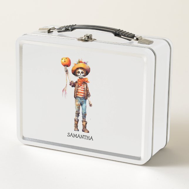Adorable Kid Zombie - Cute Halloween (3) Metal Lunch Box (Front)