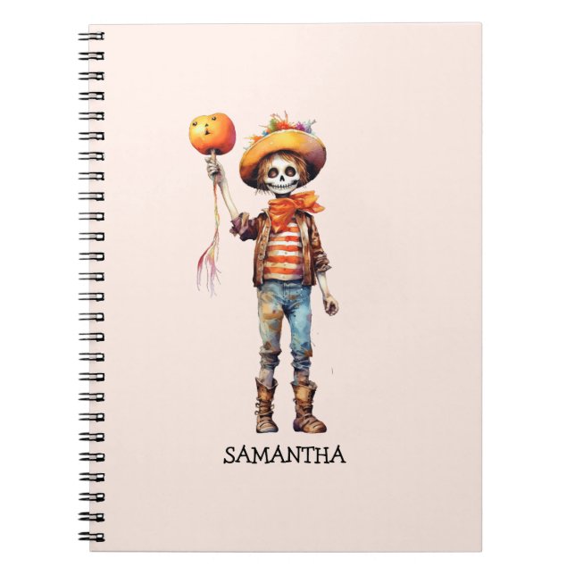 Adorable Kid Zombie - Cute Halloween (3) Notebook (Front)