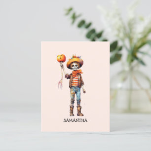 Adorable Kid Zombie - Cute Halloween (3) Postcard