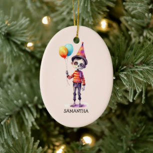 Adorable Kid Zombie - Cute Halloween (4) Ceramic Tree Decoration