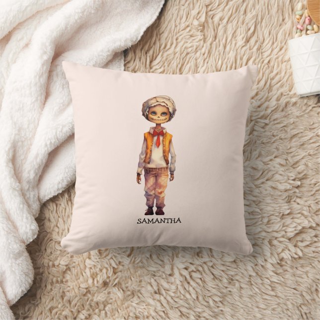 Adorable Kid Zombie - Cute Halloween Cushion (Blanket)
