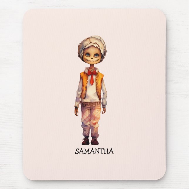 Adorable Kid Zombie - Cute Halloween Mouse Pad (Front)