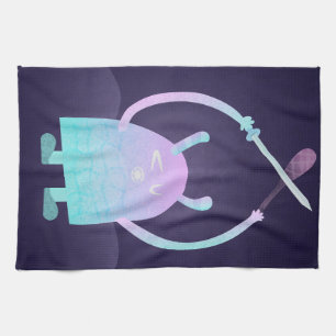 Adorable Kids Monster Character Tea Towel
