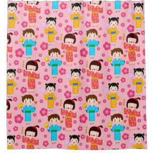 Adorable  Kids Pattern Shower Curtain