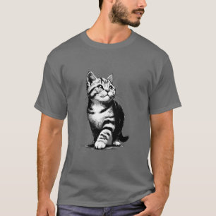 Adorable Kitten Pawsitively Charming Pet Lover T-Shirt