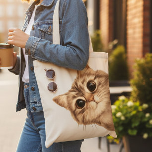 Adorable Kitten Reusable Shoulder Bag for Women
