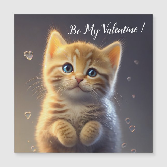 Adorable Kitten Wants To Be Your Valentine (Front)