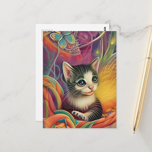 Adorable Kittens 1  Postcard (Front/Back In Situ)