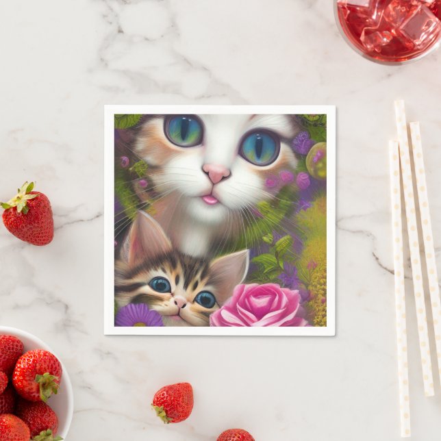 Adorable Kittens 8 Napkin (Insitu)