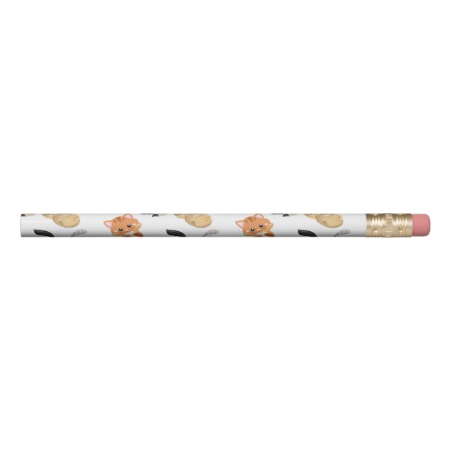 Adorable Kitty Cats Print Pencil (Rotated 270)
