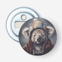 Adorable koala wearing cute hat cusomizable
