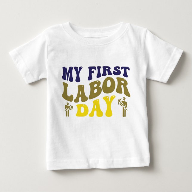 Adorable Labour Day Baby T-Shirts: Celebrate T-Shirt (Front)