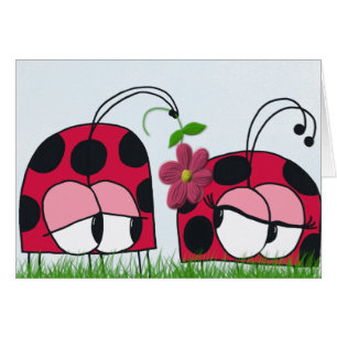 Adorable Ladybug Wooing His New Love Cartoon