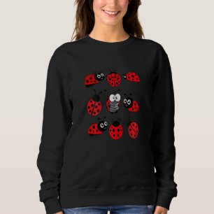 Adorable Ladybugs Everywhere   Ladybug Women  Girl Sweatshirt