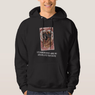 Adorable Leonbergers Dog Heart Design Hoodie