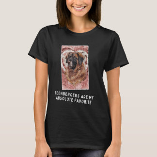 Adorable Leonbergers Dog Heart Design T-Shirt
