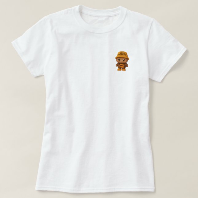 Adorable "Less But Better" Bear Tee (Design Front)