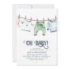 Adorable 'Let's Hang Out' Boy Oh Baby Shower