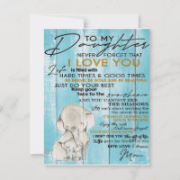 Adorable Letter To My Daughter, Lovely Gift