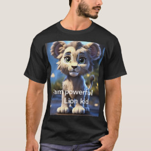 Adorable Lion Cub Graphic T-Shirt