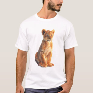 Adorable Lion Cub Illustration T-Shirt