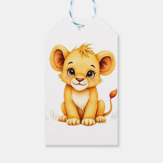 Adorable Lion Cub– Wildlife Fantasy Art Gift Tags