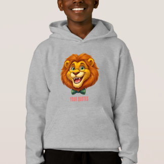 Adorable Lion Mascot with Bowtie Kids
