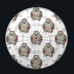Adorable Lipstick Pig Dartboard<br><div class="desc">A little pig covered by kisses.</div>