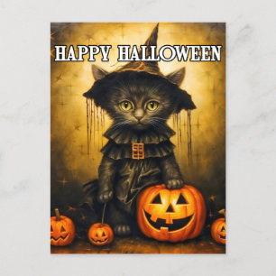 Adorable Little Black Kitty Postcard