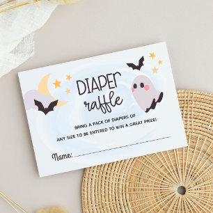 Adorable Little Boo Diaper Raffle Enclosure Card