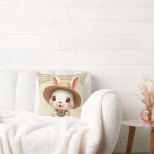 Adorable Little Bunny Rabbit Cushion