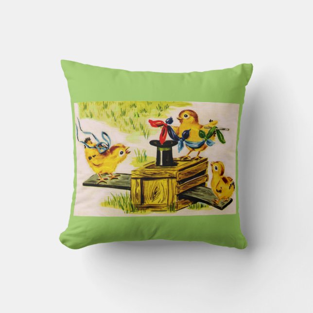 adorable little chick magician cushion (Front)